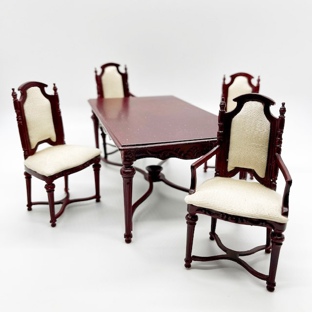 CA001-04 Mahogany Dinning Table set - 5 pieces